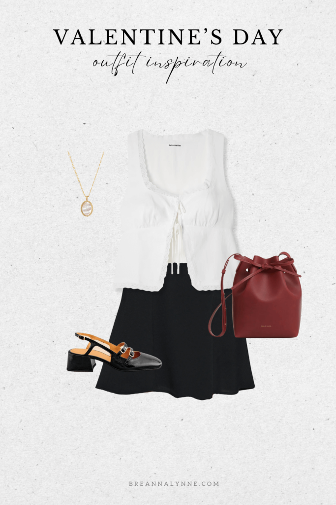 Valentine's Day outfit skirt