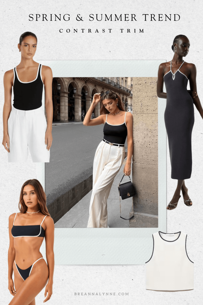 Contrast trim trend for spring and summer 2024