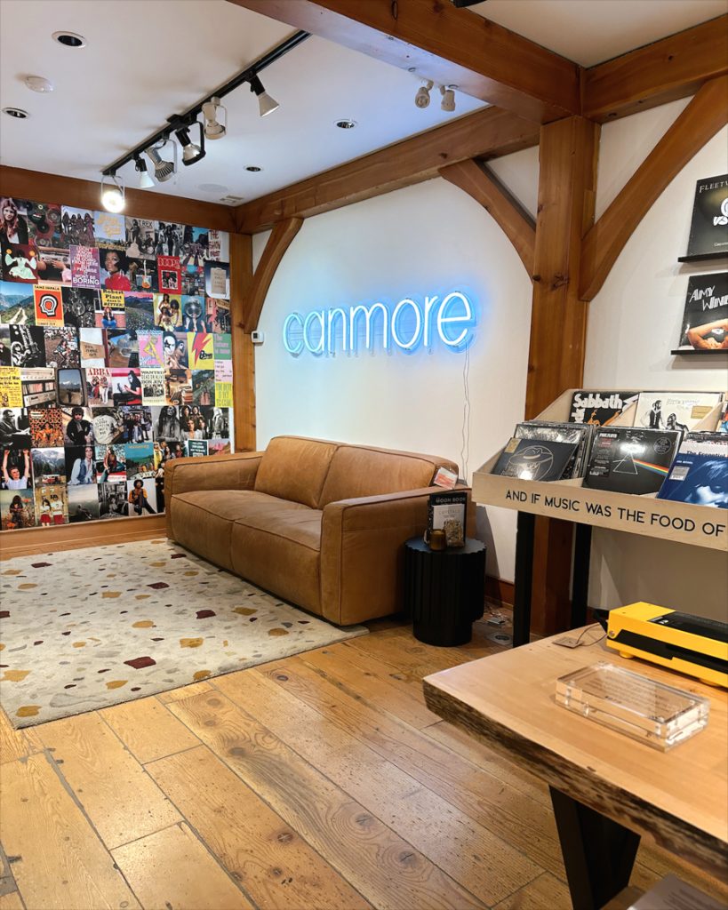 A local shop in downtown Canmore Canada