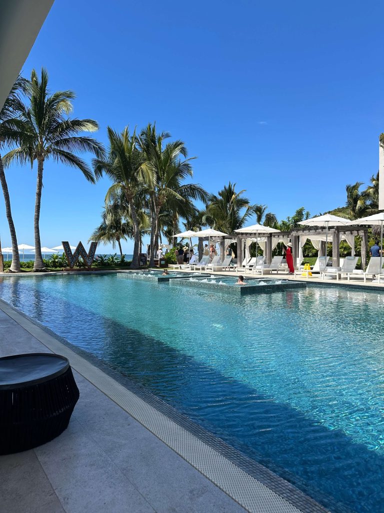 View of the pool at the W Punta de Mita in Mexico