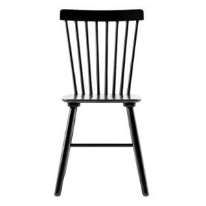 A black spindle windsor dining chair from wayfair