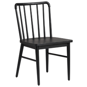 A black spindle windsor dining chair from world market