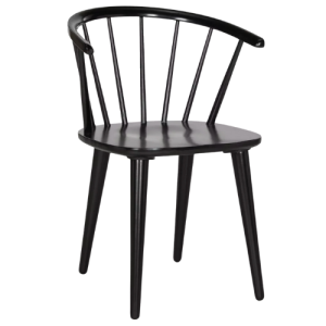 A black spindle windsor dining chair from Target