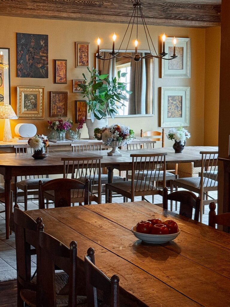 The dining room at The Henson Boutique Hotel in the Catskills New York