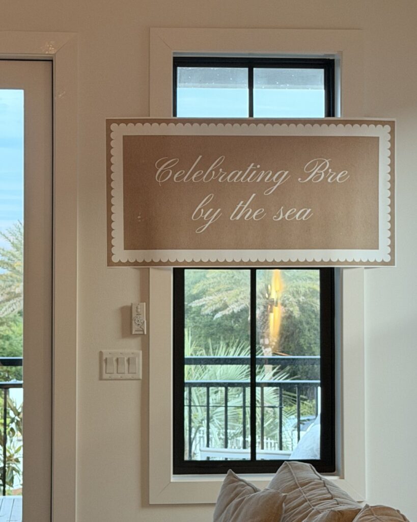 A banner for a bachelorette